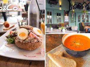 2-gangen keuzelunch + warme drank bij EetcafÃ© Jo&Co