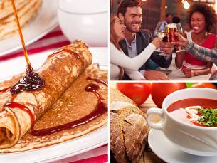 3-gangen keuzelunch of -diner of kindermenu bij Hans & Grietje in Noordwijk