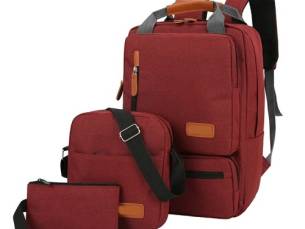 3Pcs/Set Laptop Rucksack Schulter Tasche Reise Business Kausalen Rucksack
