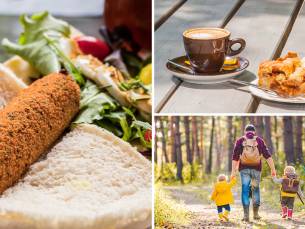 Fiets- of wandelarrangement incl. warme drank + gebak + 3-gangenlunch bij Spoor 7
