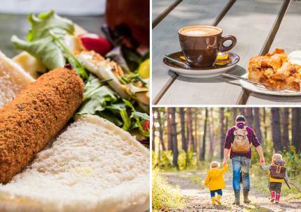 Fiets- of wandelarrangement incl. warme drank + gebak + 3-gangenlunch bij Spoor 7