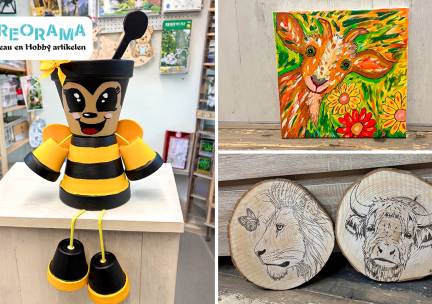 Creatieve workshop + koffie/thee + lekkernij of high tea (3 uur)