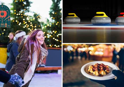 Schaatsen (2 uur) + huur schaatsen + 2 drankjes of curling (1 uur) in Sittard
