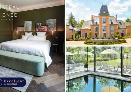 Overnachting voor 2 + ontbijt + wellness + late check-out en evt. diner in de Ardennen