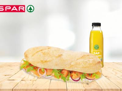 Broodje naar keuze + sapje of smoothie bij Spar