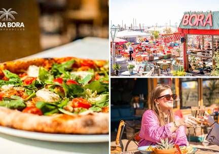 Sunset-pizza naar keuze bij Bora Bora Beachfoodclub