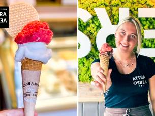 Strippenkaart voor 10 bollen ijs bij Attraverso
