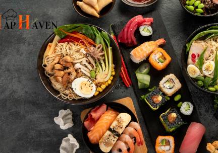Sushibox naar keuze af te halen bij Hap Haven