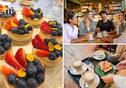 Warme drank + zoete plank