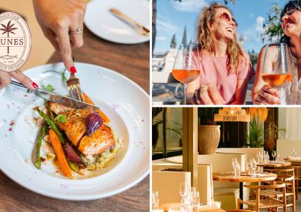 2- of 3-gangendiner Ã  la carte of dinnershow + 4-gangendiner bij Dunes Beachclub