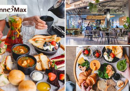 Ontbijtplank + sapje OF high tea bij Anne&Max Mall of the Netherlands