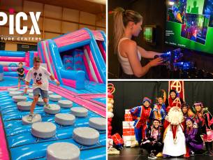 Entree sinterklaasshow of All-You-Can-Play + snoepzakje + jumpsokken