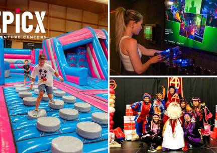 Entree sinterklaasshow of All-You-Can-Play + snoepzakje + jumpsokken