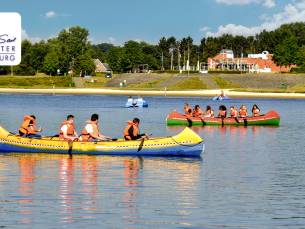 Waterfietsen (1,5 uur) of kanotocht (3 uur) op de Maas voor 2-8 personen