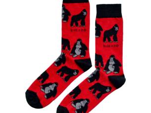Save the Gorillas Bamboo Socks | UK Adult 4-7