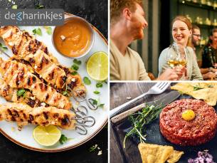 3-gangen keuzediner of proeverij om te delen bij De 3 Harinkjes