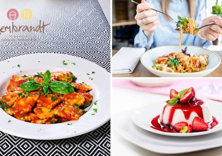 4-gangen keuzediner met seizoensgerechten bij Ristorante Rembrandt