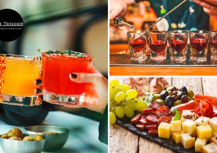 Luxe bittergarnituur of onbeperkt nacho's (2 uur) + 1 cocktail bij Bar Tender