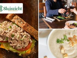 2-gangen keuzelunch bij CafÃ© Restaurant Sluiszicht