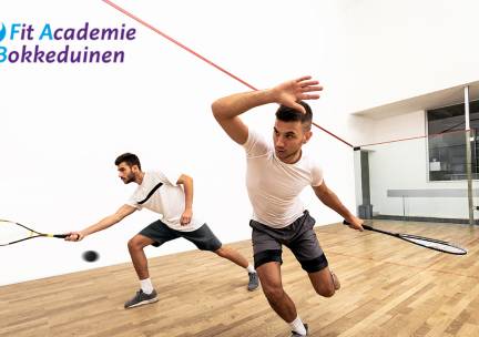 Squashen (60 min) inclusief rackethuur voor 2 bij Fit Academie Bokkeduinen