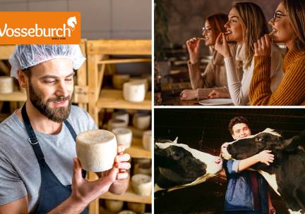 Kaasworkshop (3 uur) of koeknuffelen (2 uur) + rondleiding + kaasproeverij