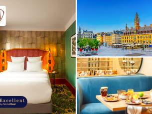Overnachting voor 2 in een superior kamer + ontbijt midden in het centrum van Lille