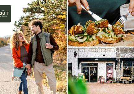 Wandelarrangement met koffie of thee + gebak + 2-gangenlunch bij CafÃ© Mout