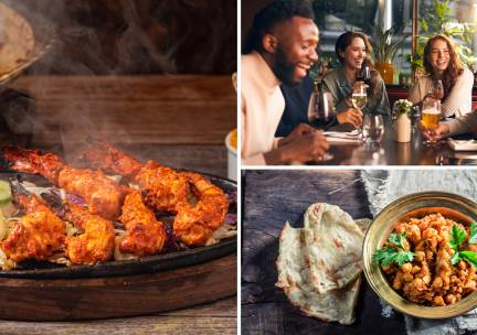 3-gangendiner Ã  la carte bij The Queen Indian restaurant Deventer