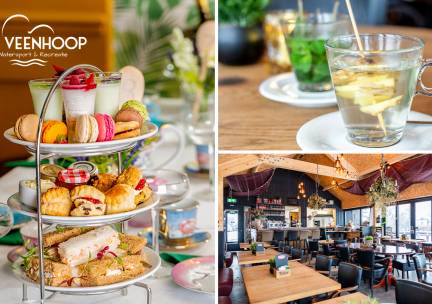 High tea + welkomstdrankje bij De Veenhoop Watersport & Recreatie, De PÃ´lle