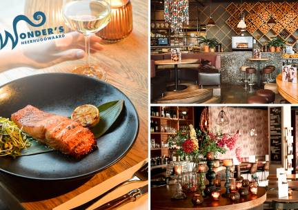 3-gangendiner à la carte bij Wonder's Heerhugowaard