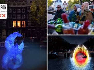 Rondvaart Light Art Festival (75 min) + onbeperkt drank