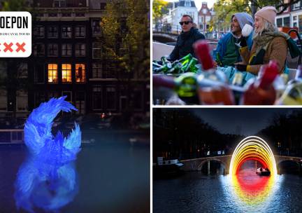 Rondvaart Light Art Festival (75 min) + onbeperkt drank