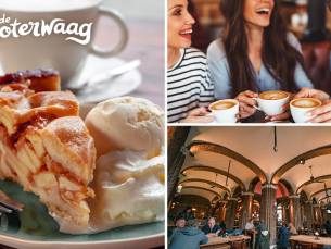 Koffie + gebak in hartje Den  Haag