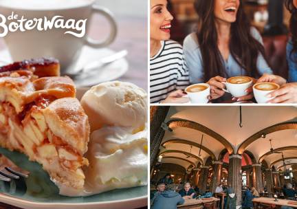 Koffie + gebak in hartje Den  Haag