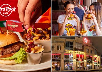 2-gangendiner Ã  la carte + drankje bij Hard Rock Cafe