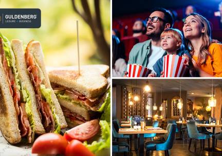 2- of 3-gangen keuzelunch + evt. film, drankje en popcorn bij Brasserie Het Verlangen