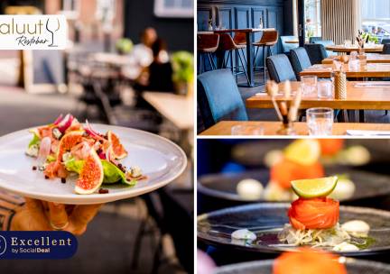 2-gangenlunch of 3-gangendiner van de chef bij Restobar Saluut in hartje Vught