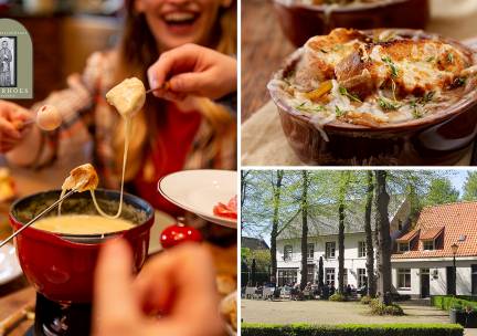 Kaasfondue incl. diverse dips + uiensoep bij Brasserie 't VaerhÃ³es