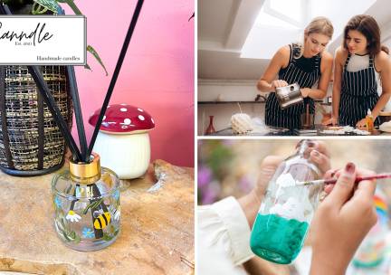 Workshop geurstokjes maken of kaars gieten (1,5 Ã  2 uur) + drankje en snack