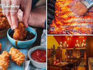 Shared dining-plank met kip en spareribs (evt. onbeperkt) bij Restaurant Steakhouse De IJsherberg