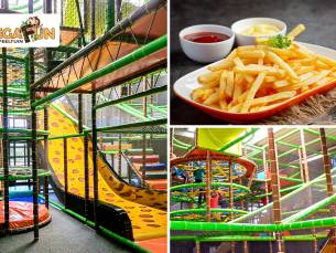 Entree indoorspeeltuin BoegaFun, evt. + friet met saus