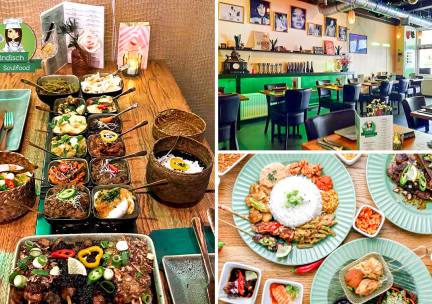 3-gangen rijsttafel of 5-gangendiner van de chef