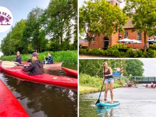Huur kano, boot, sloep (4 uur), SUP (2 uur) of waterfiets (1 uur)