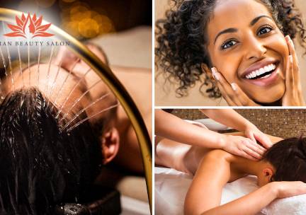 Head spa + evt. massage (60 min) of hydrofacial-behandeling + wenkbrauwen epileren