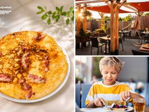 Pannenkoekenlunch met 2 toppings naar keuze + drankje naar keuze