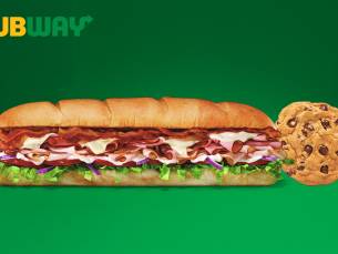 Broodje (30 cm) + cookie van Subway