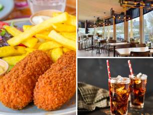 Patat met saus + snack + milkshake of frisdrank naar keuze voor 1, 2 of 4 personen