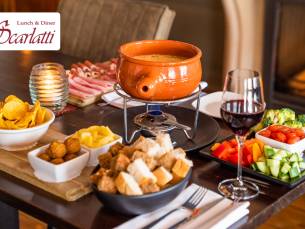 Kaasfondue bij Restaurant Scarlatti
