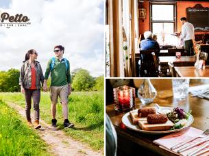 Wandel- of fietsarrangement incl. warme drank + gebak + lunchplank