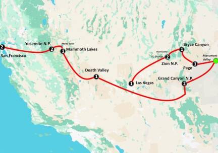 Hiking the National Parks of the West (15 dagen)